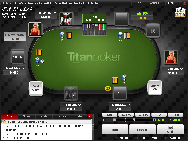 titan poker казино